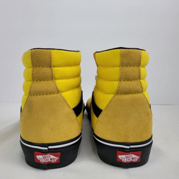 Vans SK8-HI Men's Cyber Yellow/Black Shoes US Size 12 - Picture 4 of 8